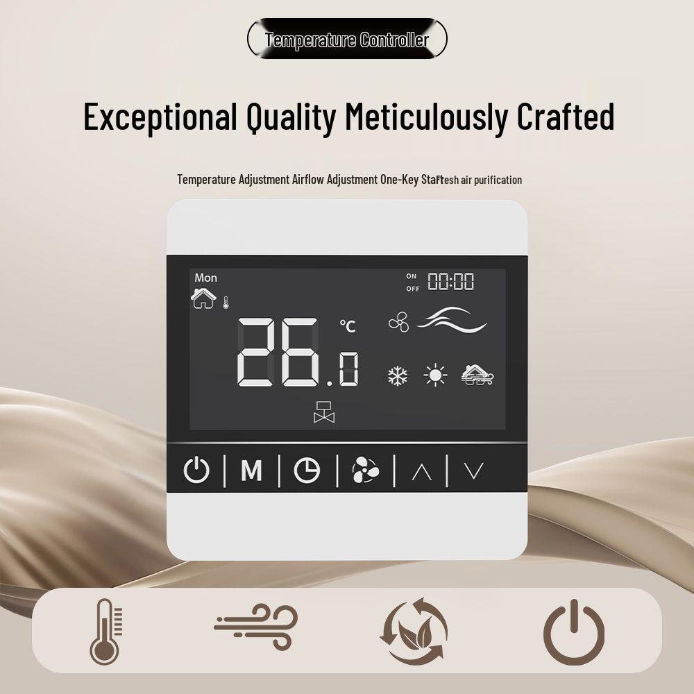 

Інтелектуальний РК-термостат для центрального кондиціонера та фанкойла YK-801F