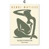 Matisse Abstract Flower Woman Posters Museum Wall Art Print Canvas Painting Sage Green Trendy Wall Pictures Living Room Decor