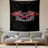 "Atlanta Braves 1876 Logo Design" Patterned Tapestry Decorative Wall Hanging, Home Bedroom Living Room Decor