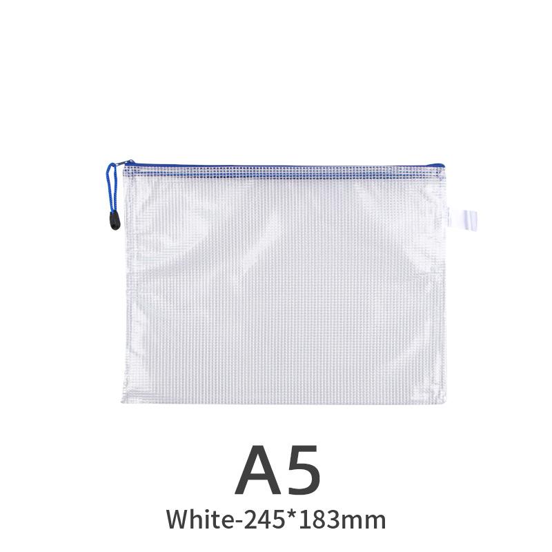 A3 A4 A5 A6 Портативная сумка для файлов на молнии Прозрачная однослойная сетка Студенческая тестовая бумага Сумка для хранения данных Офисные файлы Канцелярские принадлежности