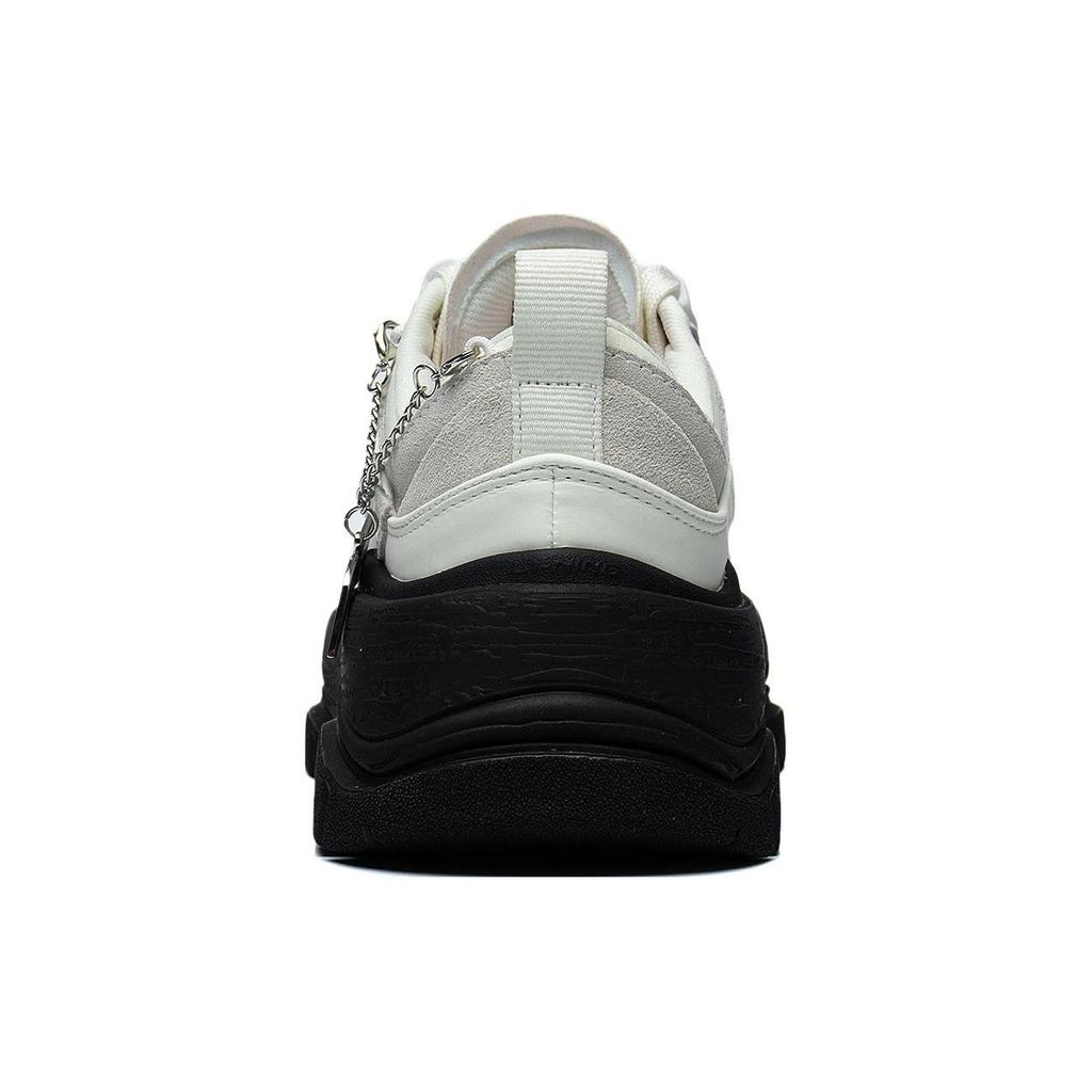 Li-Ning Synthetic Leather Non-Slip Wear-Resistant Low-Top Sports Casual Shoes Women Sneakers White Black AGCS276-3