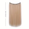 Synthetic Long Straight Clip In One Piece Hair Extension 4 Clips Inner Layer Hidden Hair Color Hair Piece Color Wig