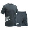 Summer Leisure Sports Fitness Set Printed Lightweight Breathable Quick Drying Two-piece Set