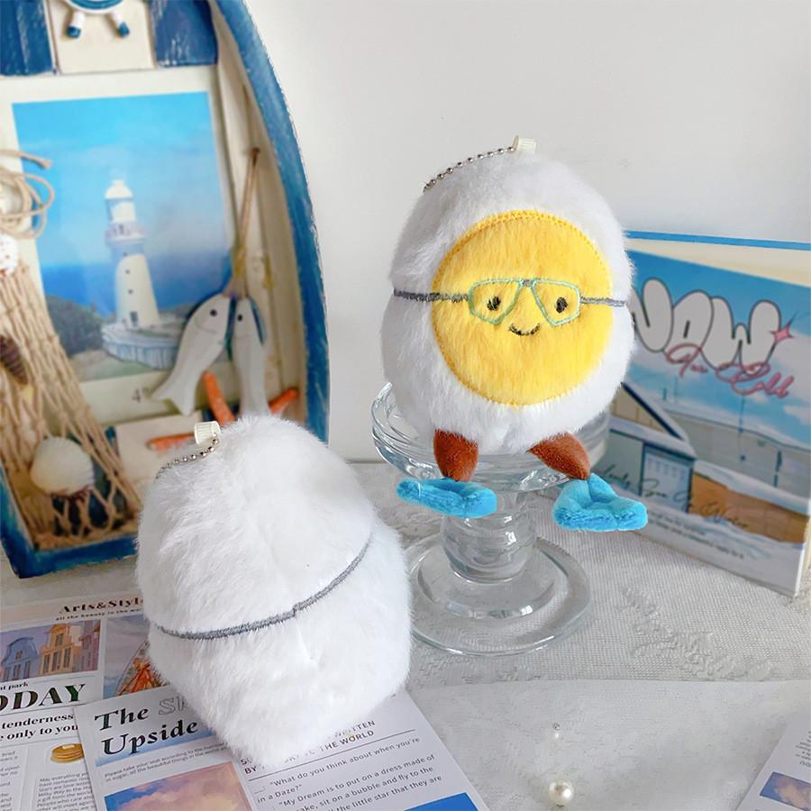 Cute Diving Suit Egg Plush Toy With Pp Cotton Filling For Kids Party Favors