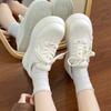 Fashion 2025 Spring Chunky Platform Sneakers for Women Retro Style Thick-Sole Casual Shoes Versatile White Sneakers Ins Trendy Must-Have
