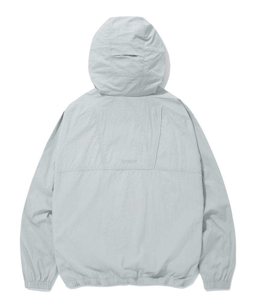 Covernat Comfy Nylon Windbreaker Jumper Light Grey