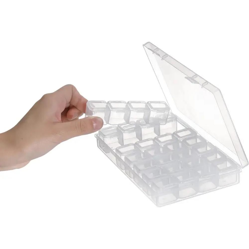 

Diamond painting set storage box, portable bead storage box, can also be used for jewelry, nail care products, buttons, etc