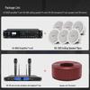 SHILE 8-inch Coaxial Ceiling Speaker System CN plug (adapter included)