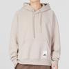 Adidas M Caps Hd Solid Logo Sports Casual Pullover Hoodie for Men, Gray-Brown