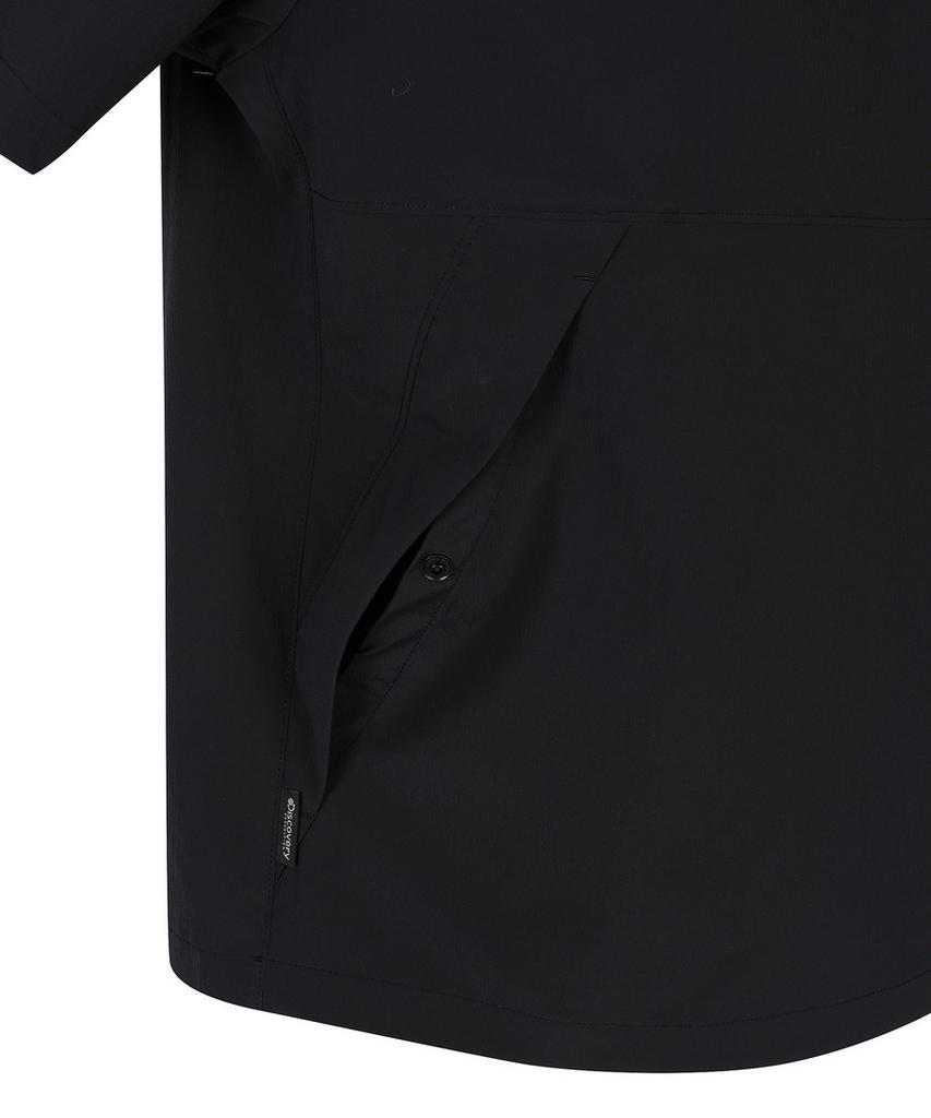 DISCOVERY EXPEDITION Uni Freshvent Lightweight Woven Training Short Sleeve T-Shirt (Black)
