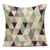 Decorative Throw Pillows Case Simply Green Geometric Polyester Sofa Cushion Cover For Living Room Home Decoration