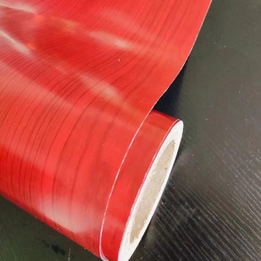 Thickened Waterproof Moisture-Resistant Simulated Wood Grain Self-Adhesive Wallpaper Desktop Wardrobe Cabinet Old Door Furniture Renovation Sticker