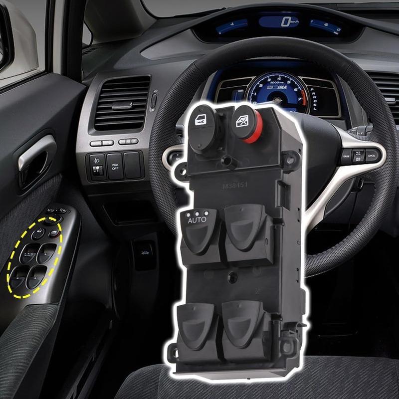 Front Left Master Power Window Control Switch Button 35750-SNV-H52 for Honda Civic 2006 2007 2008 2009 2010 2011 Car Accessories