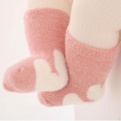 Plush Socks Pattern Warm Baby for Boys Girls Outdoor Children Indoor