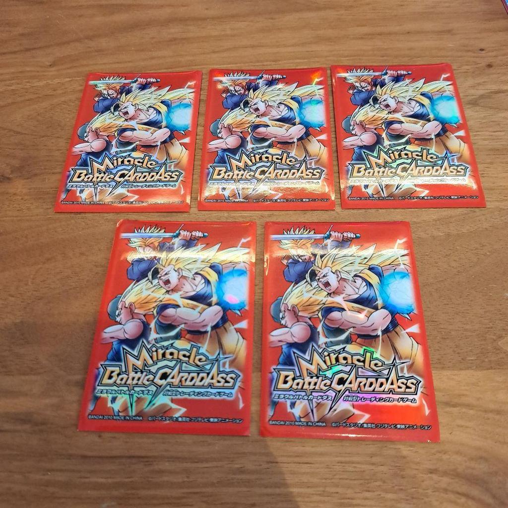 Used Miracle Battle Carddass 5 pieces