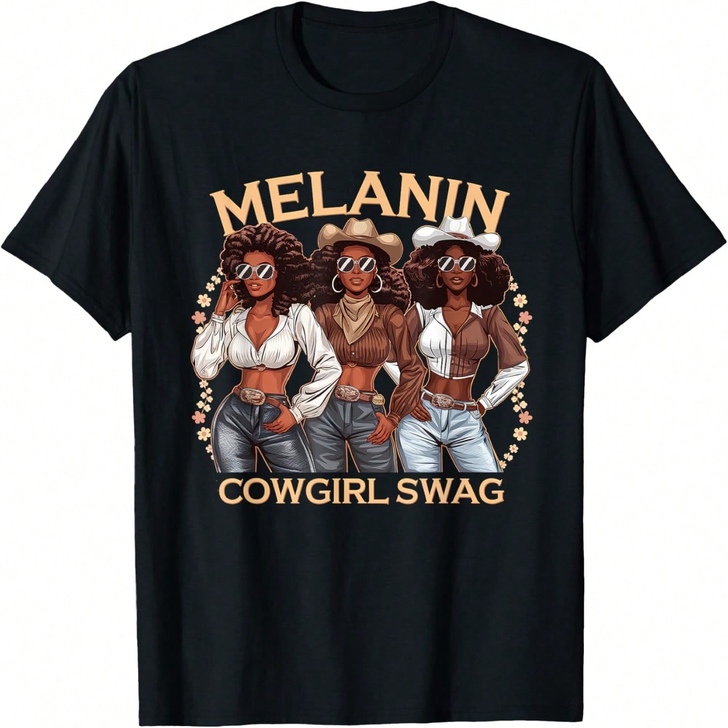 Cowgirls African Pride Cowgirl Swag T-Shirt S разноцветный
