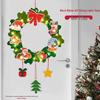 Christmas DIY Non-Woven Wreath Ornament with Lights