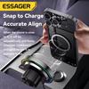 Essager 15W Magnetic Wireless Car Phone Holder Adjustable 360 Degrees Car Charger For iPhone 16 15 14Pro Samsung Universal Phone