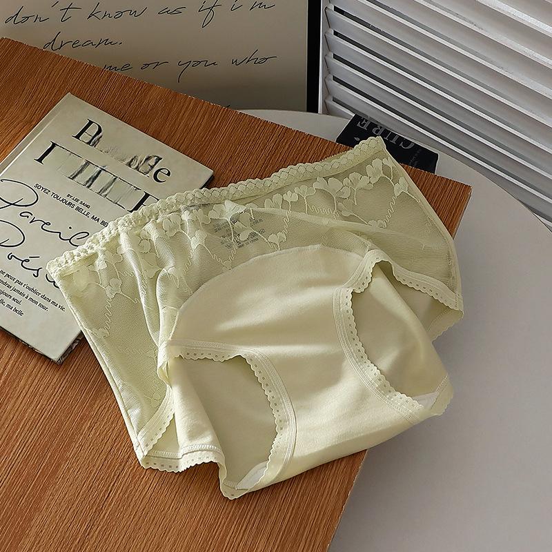 

Модальные дышащие трусики с полым кружевом, со средней посадкой, чистый соблазн, женские трусики-треугольники One size
