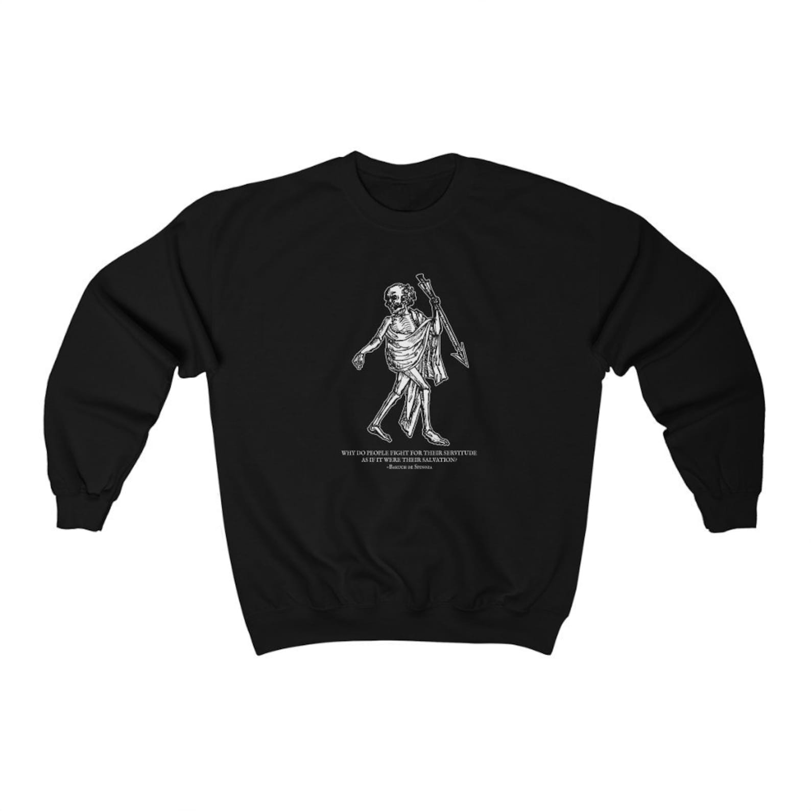 Spinoza Wonders/Salvation and Servitude Philosophy T-shirt S