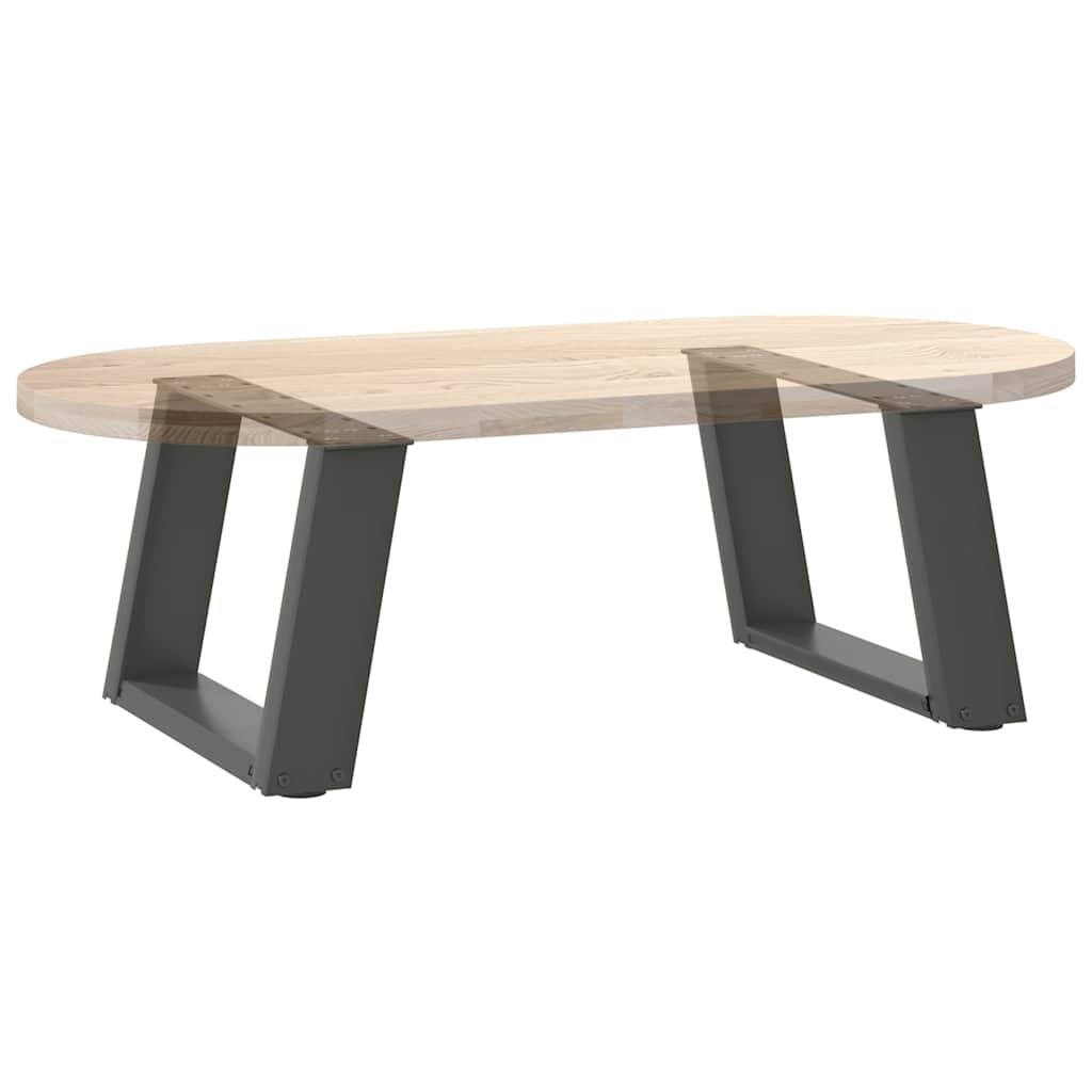 Vidaxl Coffee Table Legs, 2 Pcs, Anthracite, 40X(30-31) Cm, Steel