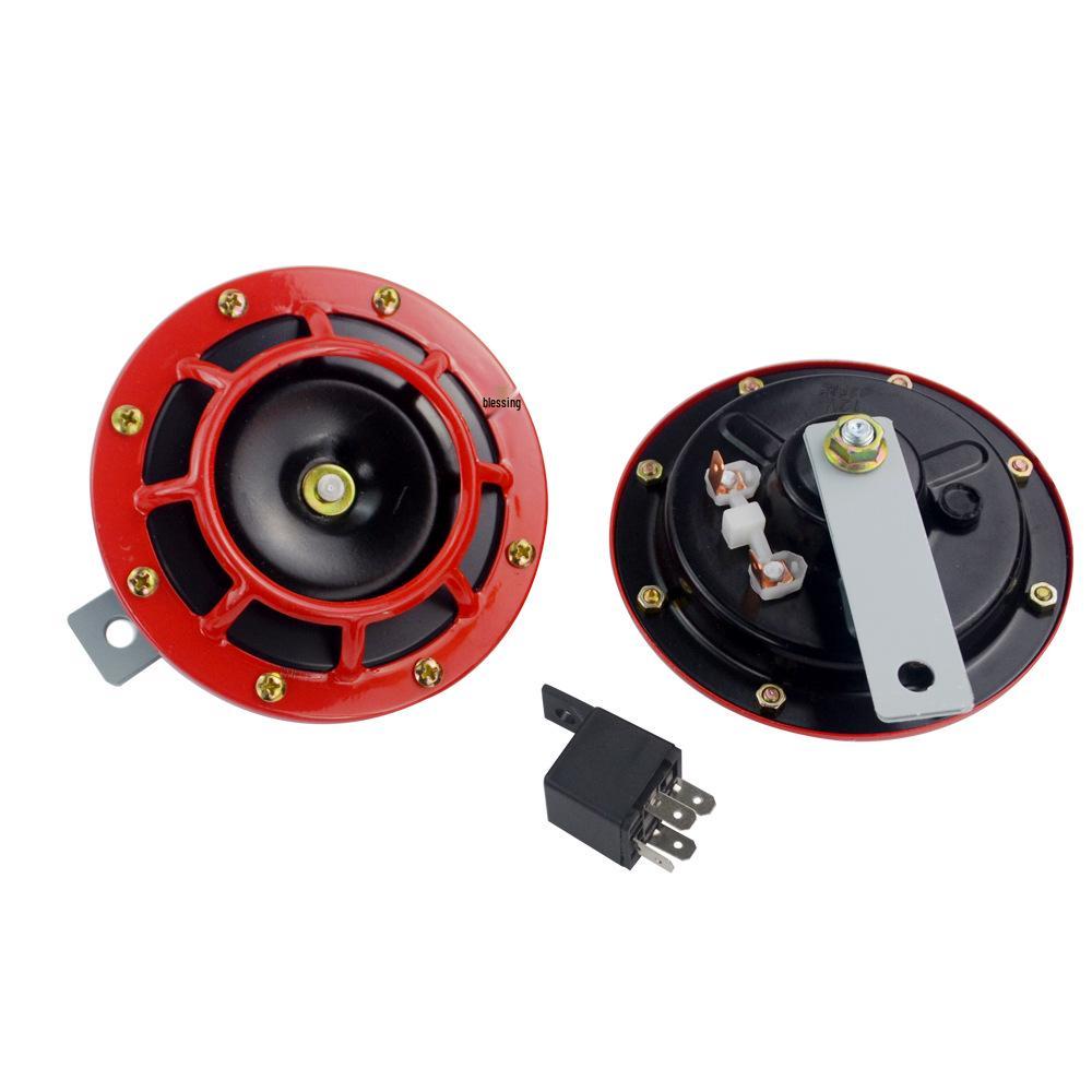 12V High/Low Pressure Basin-Shaped Car Horn with Relay & Bracket for Subaru