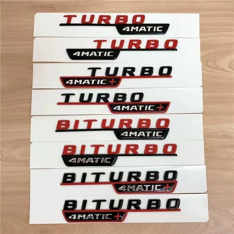 Mercedes AMG 4MATIC+ Biturbo Turbo Fender Emblem