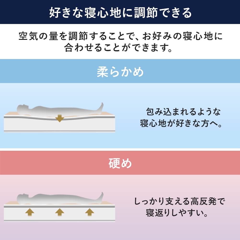 IRIS OHYAMA Automatically Expandable Air Bed Can be used as a guest for or as a disaster prevention item Single Ivory - bed, camping, - EAB-S