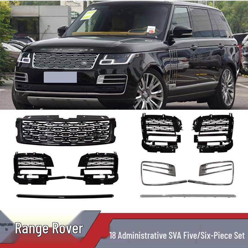 Trim Kit for Range Rover 18-22: Grille, Shark Gill, Handle Cover, Tailgate, and Body Trim