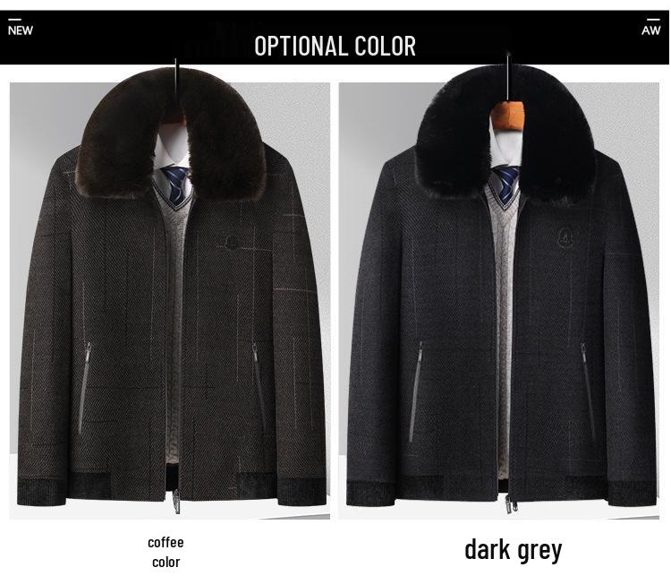 Woodpecker 2025 Men's Spring/Autumn Casual Business Jacket for Middle-Aged and Elderly Fathers