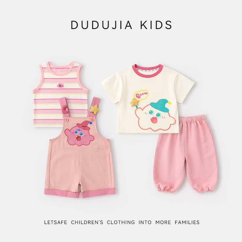Dudujia Kids  Cartoon Summer Two-Piece Set 100