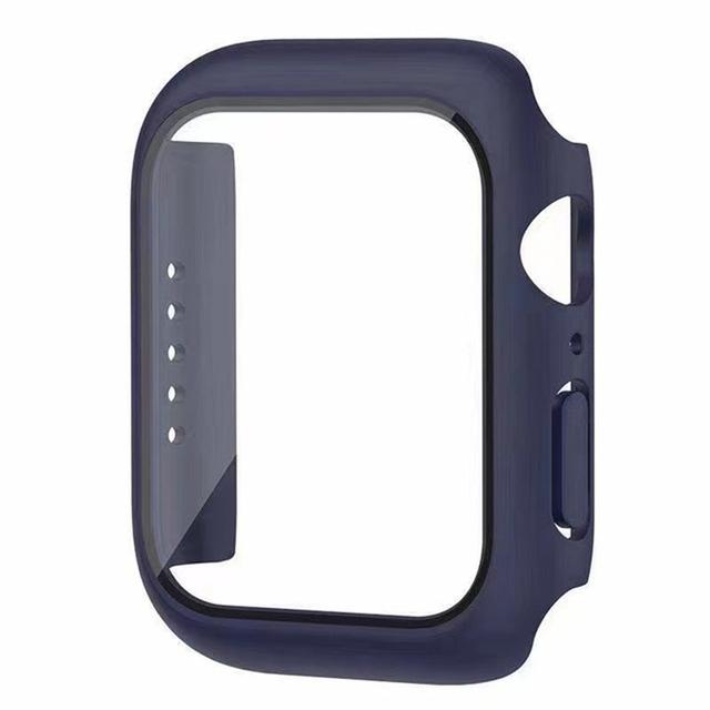 Gehärtetes Glas+Hülle für Apple Watch 46mm 44mm 45mm 41mm 40mm 42mm Displayschutz für iwatch Serie 10 9 8 7 6 SE 5 Zubehör