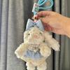 Bunny Plush Stylish Doll Keychain With Soft Fabric And Adorable Design Kids For
