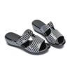 Fashion GKTINOO Women Slipper's 2024 Ladies Summer Slippers Shoes Women Wedges Genuine Leather Fashion Summer Shoes For Mom Flip Flops