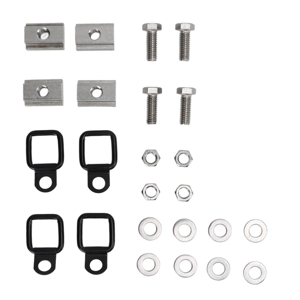 Deck Rails Cleat T Slot Nuts Bed Metal Threaded Tie Down Anchors Rings for Truck Pickup