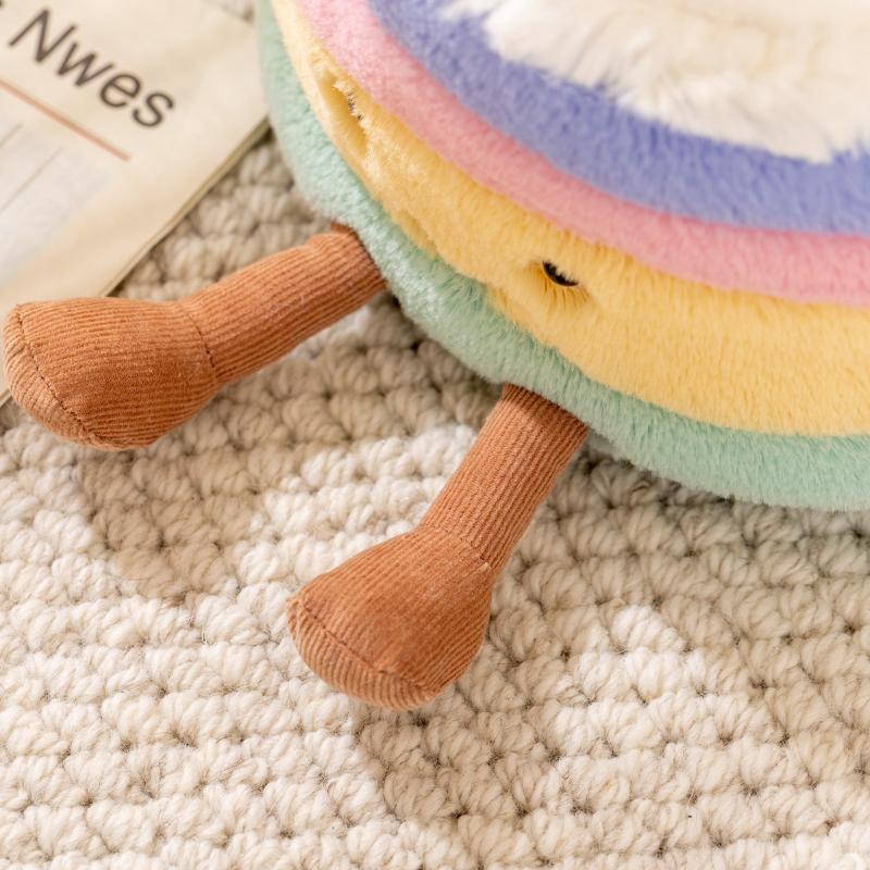 New Fashion Cute Simulation Rainbow Cake Doll Trendy Plush Toy