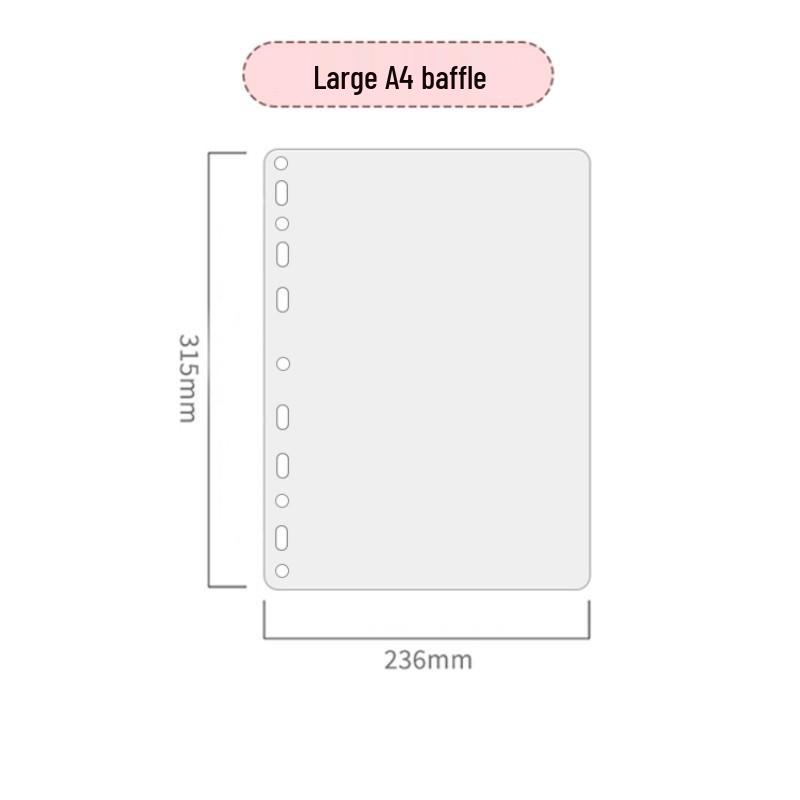 A4 Nine-Pocket Card Album Inserts for Polaroid, Postcards, and Tickets Storage
