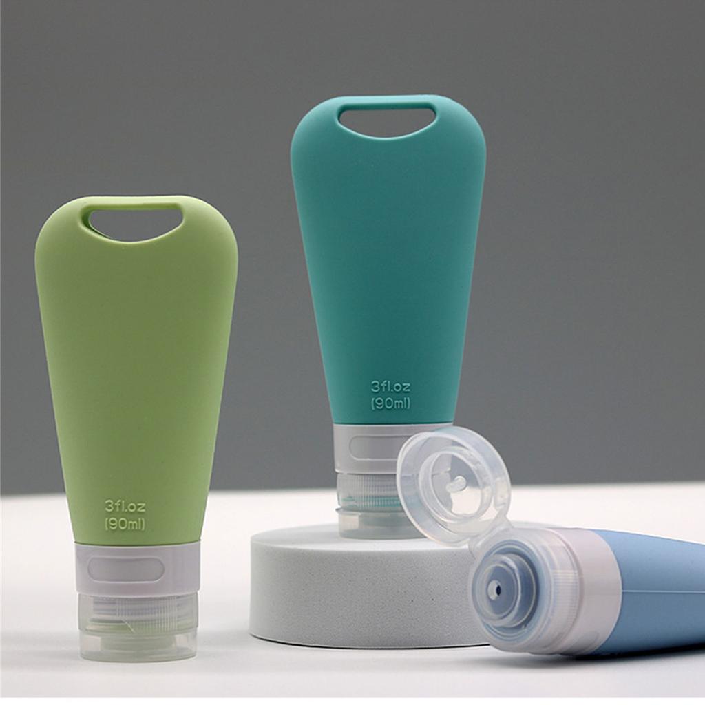 90ml Silicone Travel Bottle for Toiletries Leak Proof Refillable Squeezable Containers for Lotion Liquid Shampoo Travel