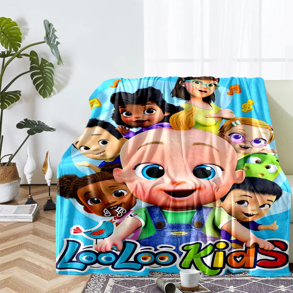 Coperta Stampata a Tema CoComelon - Perfetta per Divano, Letto, Viaggi e Uso Esterno | Lavabile in Lavatrice, Accogliente e Durevole.