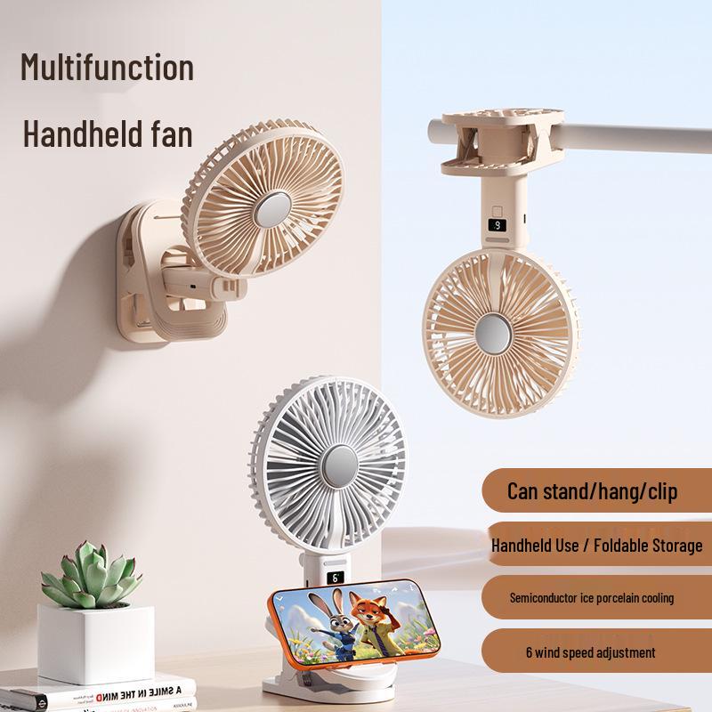 Portable USB Desk & Neck Mini Fan – Rechargeable & Outdoor-Friendly