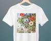 Naturaleza Muerta con Anémonas, Pintura de Claude Monet, Camiseta Unisex, Camiseta de Arte, Camiseta de Flores, Regalo para Ella, Regalo para Él, Regalo para Amante del Arte