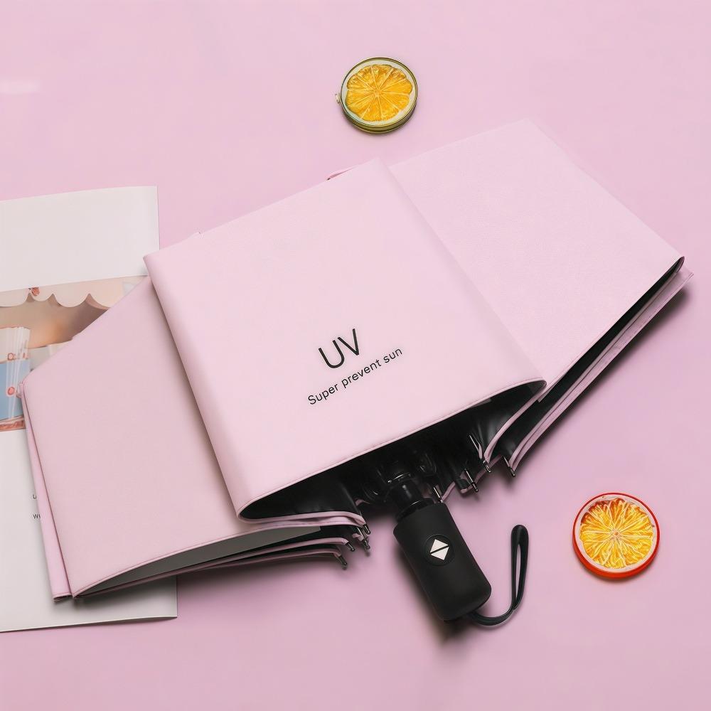 8-Rib Automatic folding Umbrella - Compact, lightweight, durable, UV protection - rain and sun umbrella, automatic sunshade zwq