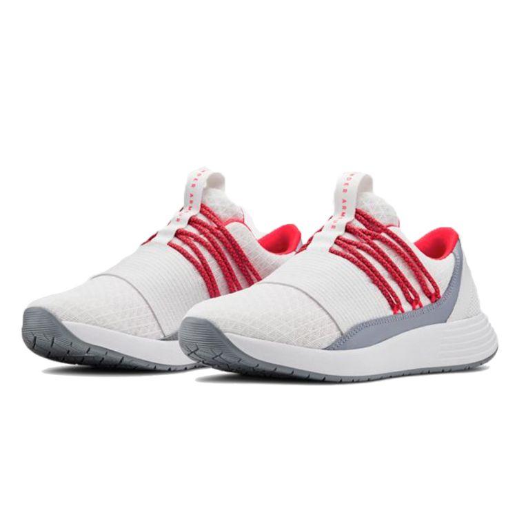 Under Armour Breathe Lace Comfortable Breathable Low-Top Training Shoes Women sneaker White 3019973-104
