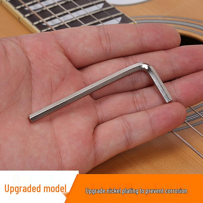 Acoustic Guitar String Tension Adjustment Tool with Metal and Solid Wood Wrench