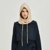Thick Winter Knitted Hooded Caps Windproof One-piece Neck Collar  for Winter Outdoor Activities