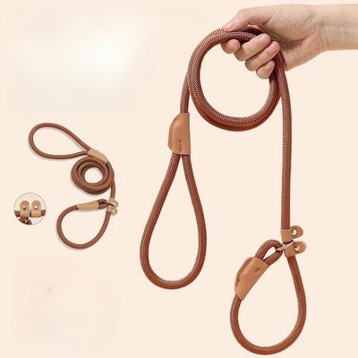 Adjustable Loop Collar Training Leashes for Small Large Dogs Dog Walking Leash Slip Rope Lead Heavy Duty Braided Rope