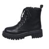 New Black Cool Fashion Martin Boots Women's British Style In Platform Women's Boots New Large Size Wind Small Short Boots