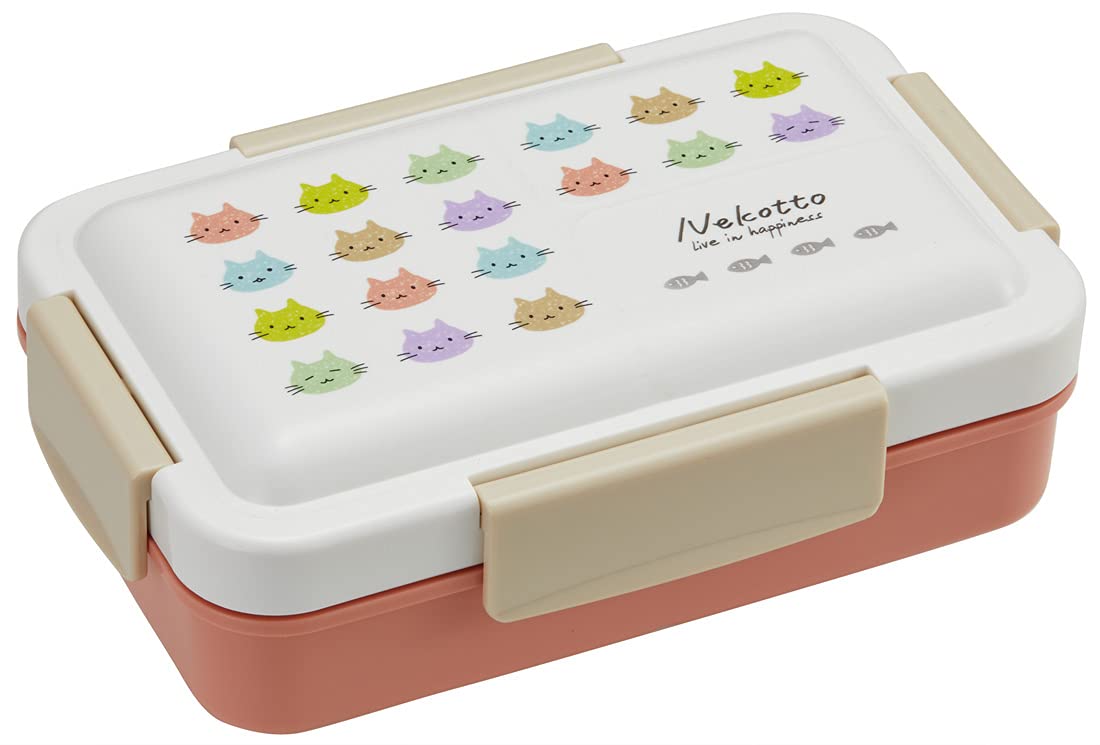 

Skater Integrated Fluffy Packing Bento Nekotto Colorful (skater) Antibacterial, Gasket, 4-Point Lock, Box, Women s, 550ml, PALT6AG-A