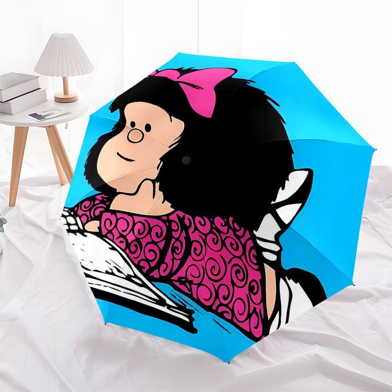 Mafalda, Argentina- Automatic Opening and Closing, 8-rib Structure Portable Umbrella, Suitable for Men and Women In All Seasons - Perfect Gi