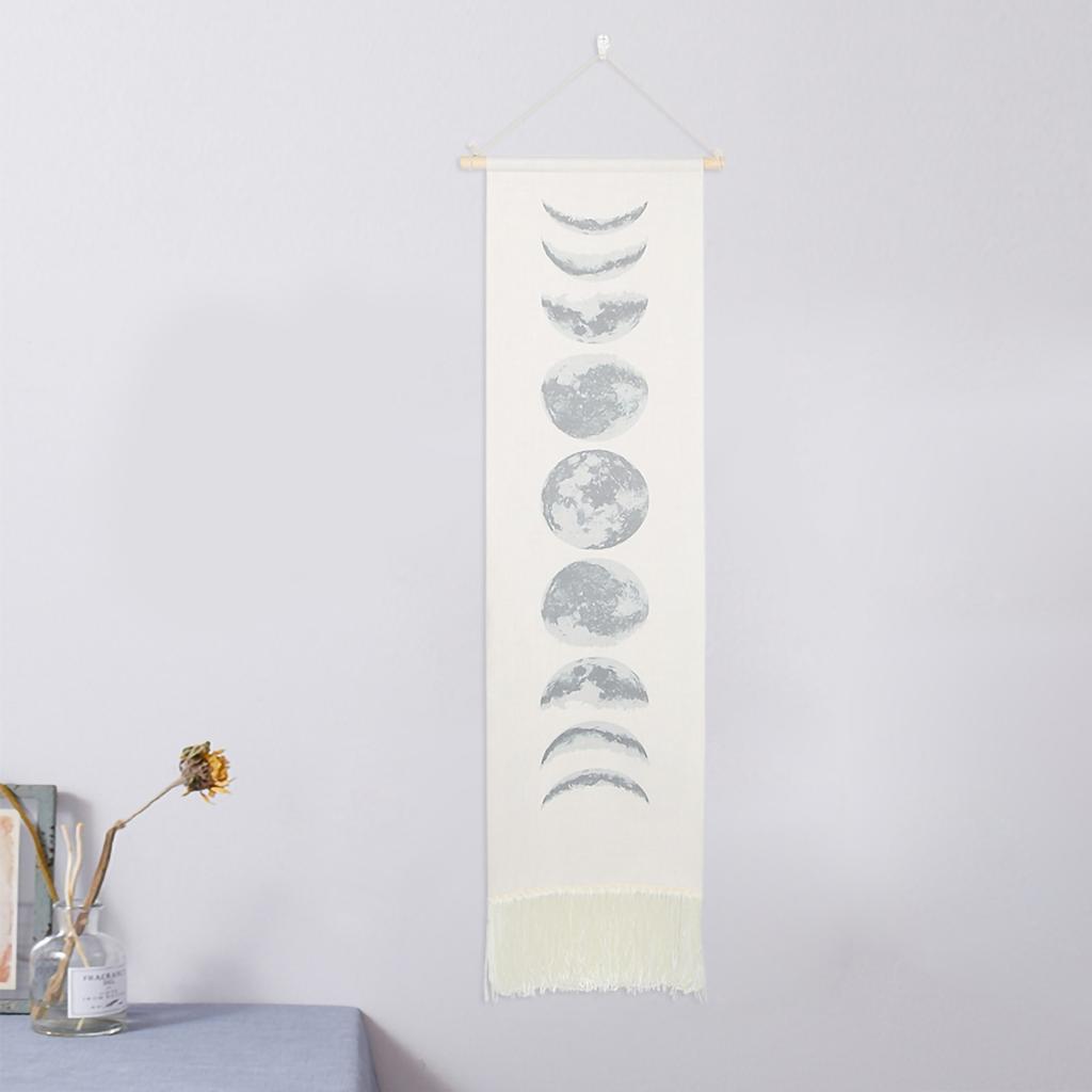 Household Handcraft Moon Cycles Pattern Wall Decorative Hanging Tapestry Room Decoration